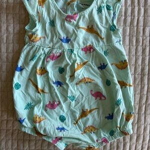 Dinosaur Print Baby Romper